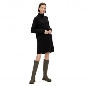 рокля,дамски,поли,и,рокли,pieces,ellen,high,neck,knit,long,sleeve,dress,black
