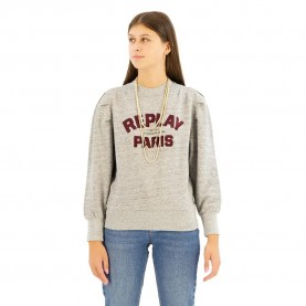 блуза,дамски,блузи,replay,w3609a.000.22664,sweatshirt,grey,(grey,melange)