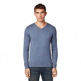 блуза,мъжки,пуловери,tom,tailor,1012820,v,neck,sweater,blue,(vintage,indigo,blue,melange)