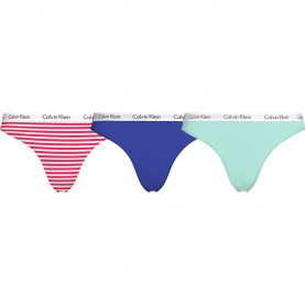 дамско,бельо,дамски,бикини,и,танкини,calvin,klein,panties,3,units,multicolor,(rainer,stripe,royalty,frosty,mint)