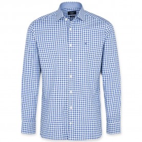 риза,с,дълъг,ръкав,мъжки,ризи,hackett,melange,gingham,long,sleeve,shirt,blue