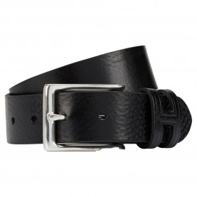 Колан Hackett Tack Stitch H Keeper leather belt - Black (Black) колан,колани,hackett,tack,stitch,h,keeper,leather,belt,black,(black)