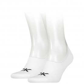 чорапи,мъжки,чорапи,calvin,klein,footie,high,cut,logo,socks,2,pairs,white,(white)