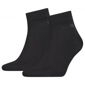 чорапи,мъжки,чорапи,calvin,klein,quarter,short,socks,2,pairs,black,(black)