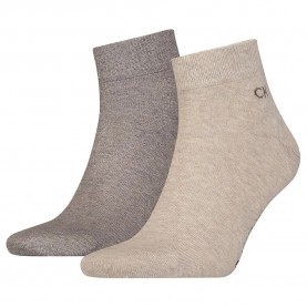 чорапи,мъжки,чорапи,calvin,klein,quarter,short,socks,2,pairs,brown,melange,(brown)