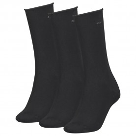 чорапи,дамски,чорапи,calvin,klein,roll,top,socks,3,pairs,black