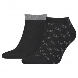 чорапи,мъжки,чорапи,calvin,klein,sneaker,all,over,logo,socks,2,pairs,black