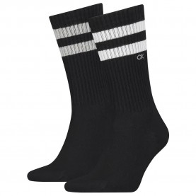 чорапи,мъжки,чорапи,calvin,klein,stripes,socks,2,pairs,black,(black)