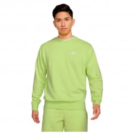 тениска,мъжки,тениски,nike,sportswear,club,french,terry,long,sleeve,t,shirt,green,(lt,lemon,twist,white)