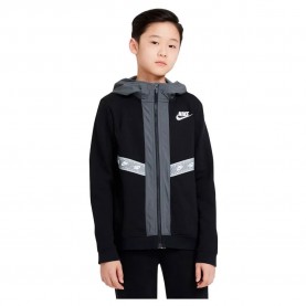 Блуза Nike Sportswear full zip sweatshirt - Black (Black / Iron Grey / Lt Smoke Grey / White) блуза,детски,блузи,nike,sportswear,full,zip,sweatshirt,black,(black,iron,grey,lt,smoke,grey,white)