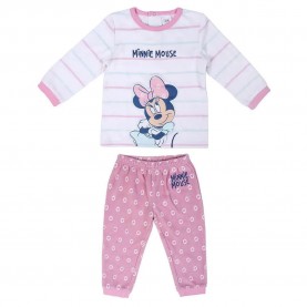 Пижама Disney Minnie long sleeve pyjama - White (Pink) пижама,детски,пижами,disney,minnie,long,sleeve,pyjama,white,(pink)