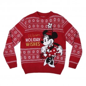 блуза,мъжки,пуловери,cerdá,minnie,sweater,red,(red)