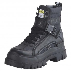 Обувки Buffalo Aspha Com 1 boots - Black обувки,дамски,боти,дамски,високи,обувки,за,ходене,buffalo,aspha,com,1,boots,black