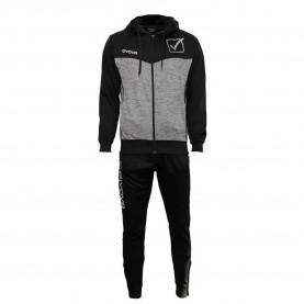 анцуг,мъжки,анцузи,givova,visa,melange,tracksuit,black,dark,grey,melange,(grey)