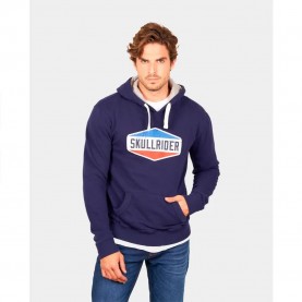 суичър,мъжки,пуловери,skull,rider,petrol,hoodie,blue