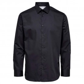риза,с,дълъг,ръкав,мъжки,ризи,selected,ethan,classic,slim,long,sleeve,shirt,black