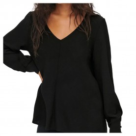 тениска,дамски,тениски,only,mette,uma,long,sleeve,v,neck,t,shirt,black,(black)