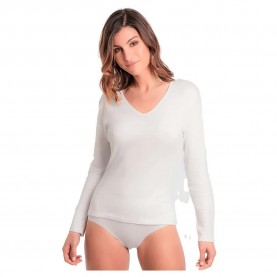 дамско,бельо,дамски,бикини,и,танкини,playtex,princesa,thermal,natural,long,sleeve,base,layer,white,(white)