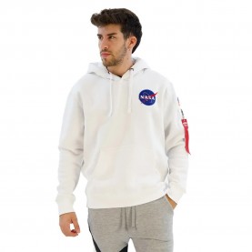 суичър,мъжки,пуловери,alpha,industries,space,shuttle,hoodie,white