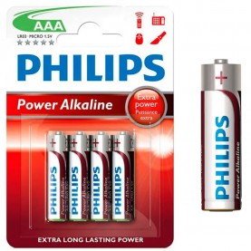 батерии,philips,ir03,aaa,alkaline,battery,4,units,silver,(silver)