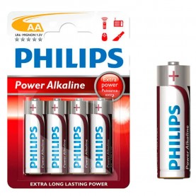 батерии,philips,ir06,aa,alkaline,battery,4,units,silver,(silver)