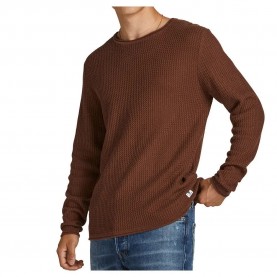 блуза,мъжки,пуловери,jack,&,jones,blucarlos,knit,sweater,brown,(cinnamon)