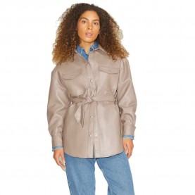 яке,дамски,якета,и,палта,jack,&,jones,luna,overshirt,leather,jjxx,jacket,brindle,detail,matte,(brown)