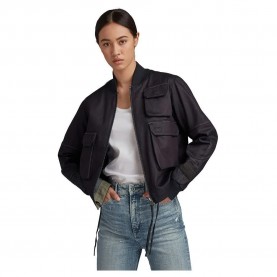 Яке G-Star 3D Pocket bomber jacket - Black (Raw Denim) яке,дамски,якета,и,палта,g,star,3d,pocket,bomber,jacket,black,(raw,denim)