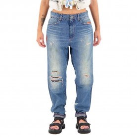Дънки G-Star E Janeh Ultra High Mom Ankle jeans - Blue (Antic Faded Archaic Destroyed) дънки,дамски,панталони,g,star,e,janeh,ultra,high,mom,ankle,jeans,blue,(antic,faded,archaic,destroyed)