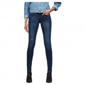 Дънки G-Star Lynn Mid Skinny jeans - Blue (Dark Aged) дънки,дамски,панталони,g,star,lynn,mid,skinny,jeans,blue,(dark,aged)