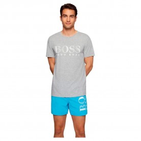 Тениска BOSS UPF 50+ Relaxed Fit short sleeve T-shirt - Grey (Silver) тениска,мъжки,тениски,дамски,тениски,boss,upf,50+,relaxed,fit,short,sleeve,t,shirt,grey,(silver)
