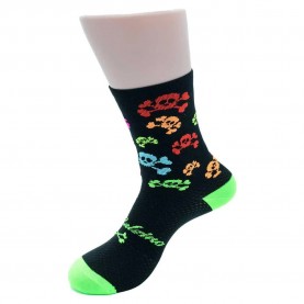 чорапи,дамски,чорапи,angelina,calzino,air,skulls,socks,fluor,(black)