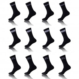 чорапи,мъжки,чорапи,kappa,t710,socks,12,pairs,black,(black)