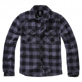 карирана,риза,детски,ризи,brandit,check,long,sleeve,shirt,grey,(black,grey)