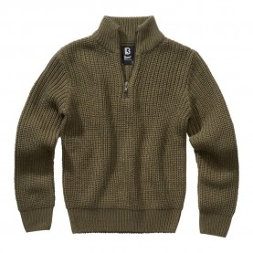 блуза,детски,блузи,brandit,marine,troyer,high,neck,sweater,olive,(green)