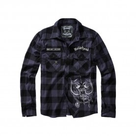 риза,с,дълъг,ръкав,мъжки,ризи,brandit,motörhead,long,sleeve,shirt,black,grey