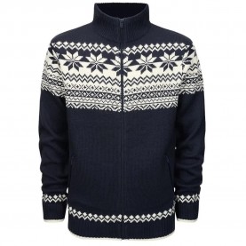 блуза,мъжки,пуловери,brandit,norweger,full,zip,sweater,blue