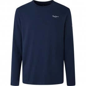тениска,мъжки,тениски,pepe,jeans,original,basic,2,long,sleeve,t,shirt,navy,(blue)