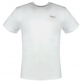 Тениска Pepe jeans Original Basic 3N short sleeve T-shirt - White (White) тениска,мъжки,тениски,pepe,jeans,original,basic,3n,short,sleeve,t,shirt,white,(white)
