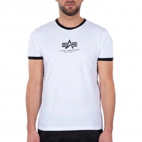 тениска,мъжки,тениски,alpha,industries,basic,contrast,ml,t,shirt,white