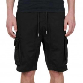 Къси панталони Alpha industries Cotton Twill cargo shorts - Black (Black) къси,панталони,мъжки,панталони,alpha,industries,cotton,twill,cargo,shorts,black,(black)