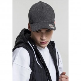 шапка,всички,шапки,flexfit,heringbone,cap,black,(black,grey)