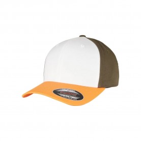 шапка,всички,шапки,flexfit,3,tone,cap,golden,white,olive,(orange)