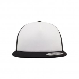 шапка,всички,шапки,flexfit,foam,with,white,front,cap,black,white,black,(black)