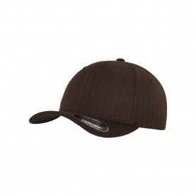 шапка,всички,шапки,flexfit,pintripe,cap,brown,(brown,white)