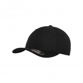 шапка,всички,шапки,flexfit,pintripe,cap,black,white,(black)