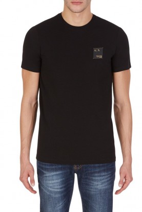 тениска,мъжки,тениски,armani,exchange,t,shirt,black