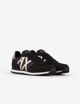 дамски,маратонки,armani,exchange,sneaker,classique,contrasté,black