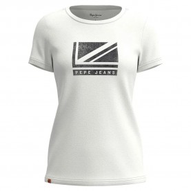 Тениска Pepe jeans Beatriz short sleeve T-shirt - White (White) тениска,мъжки,тениски,дамски,тениски,pepe,jeans,beatriz,short,sleeve,t,shirt,white,(white)