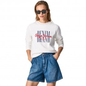 блуза,дамски,блузи,pepe,jeans,ceci,sweatshirt,white